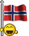 с норвежским флагом